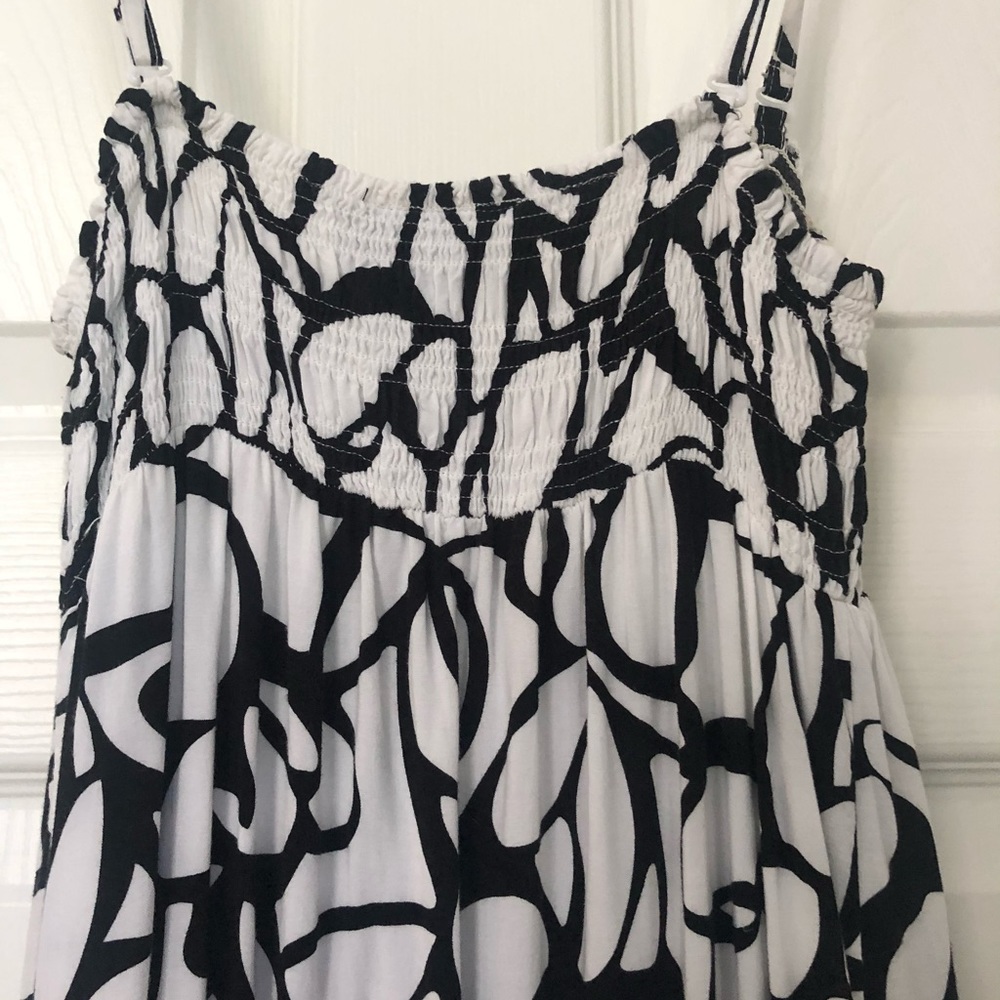INC International Concepts Maxi Smocked Ruffle Dress - Picture 12 of 16